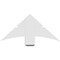 Ekena Millwork Alberta Architectural Grade PVC Gable Bracket, 36"W x 16 1/2"H x 4"D x 6"F, 11/12 Pitch GBP036X17X0406ALB00 - alternate 4